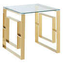 !nspire Eros 501-482GL Accent Table - Gold IMAGE 1