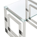 !nspire Eros 502-482CH Console/Desk - Silver IMAGE 5