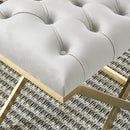 !nspire Rada 401-404IV Bench - Ivory and Gold IMAGE 5