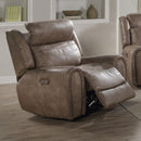Lifestyle Power Fabric and Leather Look Recliner U61493-21B IMAGE 2