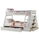 Acme Furniture Jason 37105 Twin/Full Bunk Bed with Trundle & Storage IMAGE 3