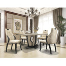 Dream Time Bedding Dining Table with Marble Top and Pedestal Base Max Dining Table IMAGE 2