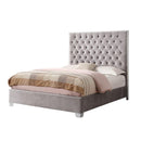 Emerald Home Furnishings Lacey Queen Upholstered Panel Bed B132-10-03-K IMAGE 1