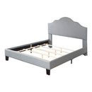 Emerald Home Furnishings Madison California King Upholstered Platform Bed B131-13HBFBR-03 IMAGE 1
