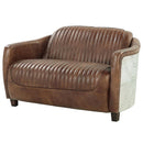 Acme Furniture Brancaster Stationary Leather Loveseat 53546 IMAGE 2