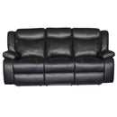 Minhas Furniture Salem Reclining Leather Air Sofa Salem Recliner Sofa IMAGE 1