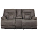 Signature Design by Ashley Wurstrow Power Reclining Leather Match Loveseat with Console U5460218 IMAGE 1