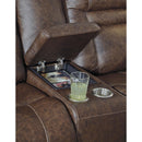 Signature Design by Ashley Wurstrow Power Reclining Leather Match Loveseat with Console U5460318 IMAGE 6