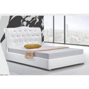 Dream Time Bedding King Upholstered Panel Bed DTB 562 King Upholstered Bed (White) IMAGE 1
