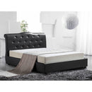 Dream Time Bedding Queen Upholstered Panel Bed DTB 562 Queen Upholstered Bed (Black) IMAGE 1