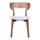 Zuo Russell 100979 Dining Chair - Walnut & Light Grey IMAGE 3