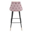 Zuo Piccolo 101096 Barstool - Pink IMAGE 4