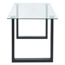 Worldwide Home Furnishings Franco 201-454BK Rectangular Dining Table - Black IMAGE 3