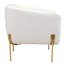 Zuo Micaela 101258 Armchair - Ivory IMAGE 2