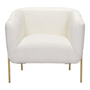 Zuo Micaela 101258 Armchair - Ivory IMAGE 3