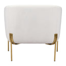 Zuo Micaela 101258 Armchair - Ivory IMAGE 4