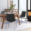 Zuo Magnus 101271 Dining Chair - Black & Silver IMAGE 8