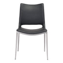 Zuo Ace 101280 Dining Chair - Black & Silver IMAGE 3