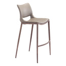 Zuo Ace 101286 Barstool - Brown & Walnut IMAGE 1