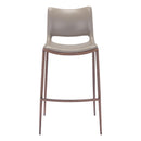 Zuo Ace 101286 Barstool - Brown & Walnut IMAGE 3