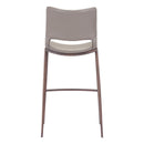 Zuo Ace 101286 Barstool - Brown & Walnut IMAGE 4