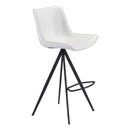 Zuo Aki 101287 Barstool - White & Black IMAGE 1