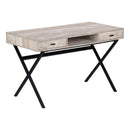 Monarch Computer Desk - Taupe Reclaimed Wood/Black I 7449 IMAGE 1