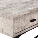 Monarch Computer Desk - Taupe Reclaimed Wood/Black I 7449 IMAGE 6
