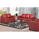 Aman Furniture Stationary Leather Match Sofa 1231 Sofa IMAGE 2