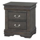 Acme Furniture Louis Philippe 2-Drawer Nightstand 26793 IMAGE 2