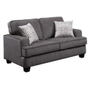 Emerald Home Furnishings Carter Stationary Fabric Loveseat U3477-01-13 IMAGE 1