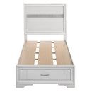 Coaster Furniture Miranda 205111T 51-inch Wood Twin Storage Panel Bed - White IMAGE 4