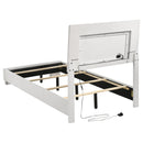 Coaster Furniture Felicity 203500T Wood Twin LED Panel Bed - White High Gloss IMAGE 7