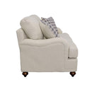 Coaster Furniture Glenn 511092 Upholstered English Arm Loveseat - Light Grey and Blue IMAGE 4
