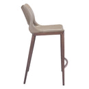 Zuo Ace 101392 Counter Stool - Brown & Walnut IMAGE 2
