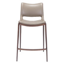 Zuo Ace 101392 Counter Stool - Brown & Walnut IMAGE 3