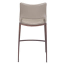 Zuo Ace 101392 Counter Stool - Brown & Walnut IMAGE 4