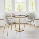 Zuo Alto 101571 Bistro Table - Brown & Gold IMAGE 8