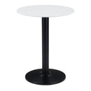 Zuo Alto 101569 Bistro Table - White & Black IMAGE 1