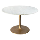 Zuo Ithaca 101845 Dining Table - White & Gold IMAGE 1