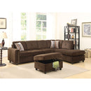 Acme Furniture Belville 52700 Sectional Sofa - Chocolate IMAGE 1