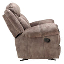 Acme Furniture Zubaida 55021 Glider Loveseat with Console - Two Tone Chocolate IMAGE 4