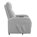 Coaster Furniture Howie 609402P Upholstered Power Lift Massage Chair - Grey IMAGE 5