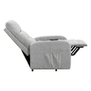 Coaster Furniture Howie 609402P Upholstered Power Lift Massage Chair - Grey IMAGE 8