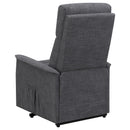 Coaster Furniture Herrera 609406P Upholstered Power Lift Massage Chair - Charcoal IMAGE 7