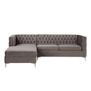 Acme Furniture Sullivan 55495 Sectional Sofa - Grey IMAGE 1