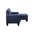 Acme Furniture Earsom 56650 Sectional Sofa with Reversible Chaise - Blue IMAGE 3