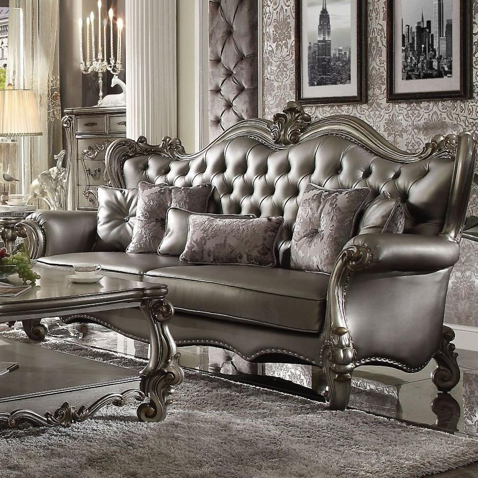 Acme Furniture Versailles 56820 Sofa with 6 Pillows