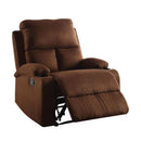 Acme Furniture Rosia 59553 Recliner - Chocolate IMAGE 1