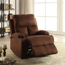 Acme Furniture Rosia 59553 Recliner - Chocolate IMAGE 3